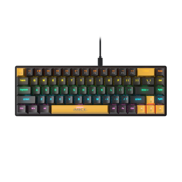 Teclado mecanico Old School  TYPE-C wired green axis, red axis, tea axis, black axis