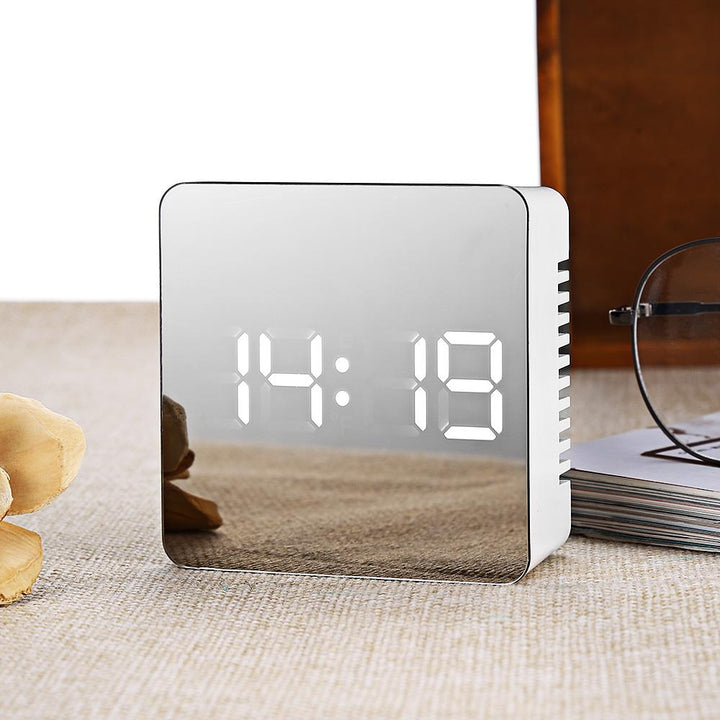 Multifunction LED Mirror Alarm Clock Digital Clock Snooze Display Time Night Led Light Table Desktop Alarm Clock Despertador