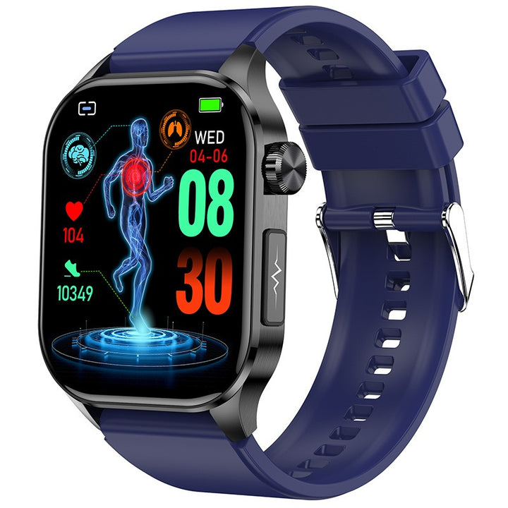 Smartwatch ECG blood glucose uric acid blood lipids body temperature men's photo and phone call watch