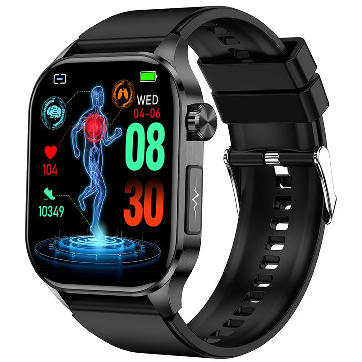 Smartwatch ECG blood glucose uric acid blood lipids body temperature men's photo and phone call watch