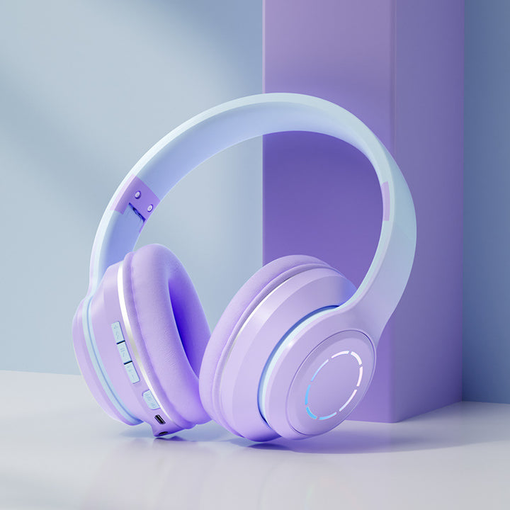 Audifonos Kawaii - Gradient Color Bluetooth Foldable Earphones