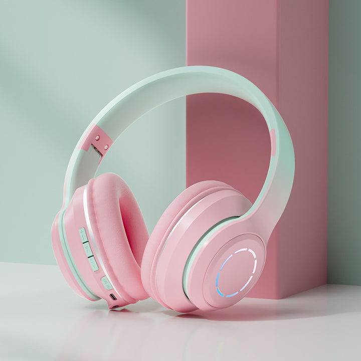 Audifonos Kawaii - Gradient Color Bluetooth Foldable Earphones